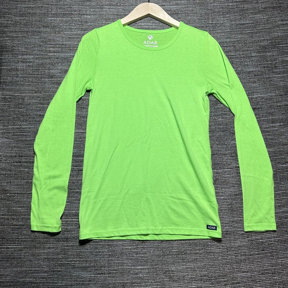 Adar Universal Top T Shirt Women's Small Neon Green Long Sleeve 2900